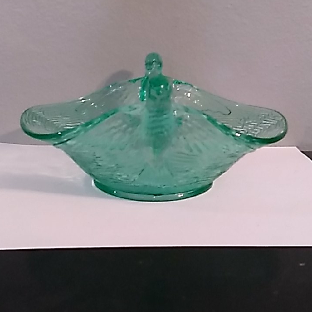 VTG 1930's Fenton Bird Nest Glass Nut/Candy Bowl